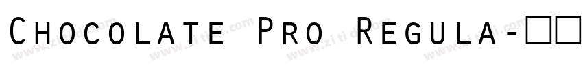Chocolate Pro Regula字体转换